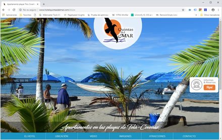 Home, Sitio web responsive Hotel Quintas del Mar