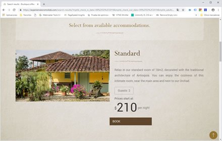 Booking, Web Hotel en Wordpress Experience Oro Molido