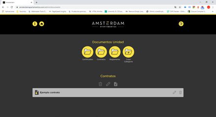 Documentos Unidad, WebApp para residentes Amsterdam Apartamentos