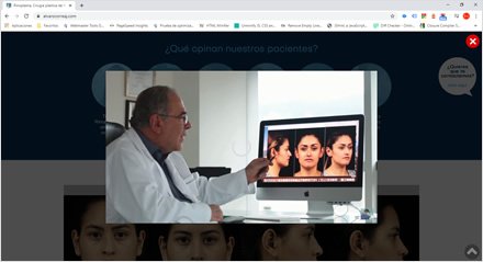 Video modal, Sitio web HTML5 Dr. Álvaro Correa