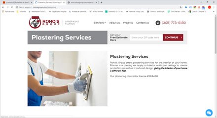 Plastering, Web HTML5 administrable Rohos Group