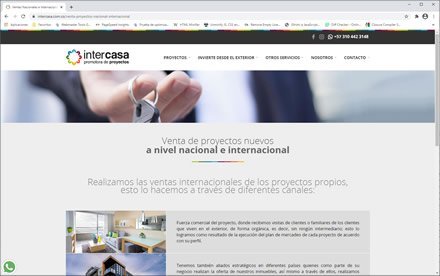 Empresa, Sitio web administrable Intercasa