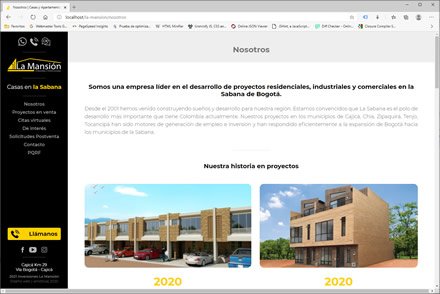 Empresa, Sitio web administrable La Mansión Inversiones