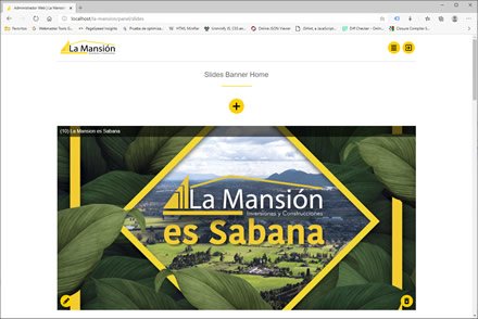 Módulo administrativo, Sitio web administrable La Mansión Inversiones
