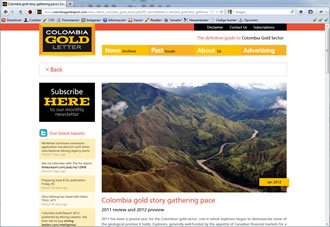 New (detail), Periódico Web Colombia Gold Report