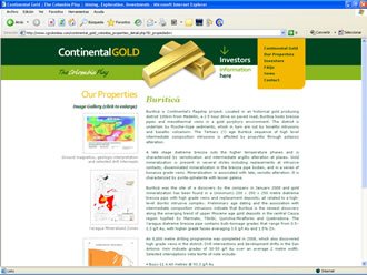 Propiedad (detalle), Web Continental GOLD
