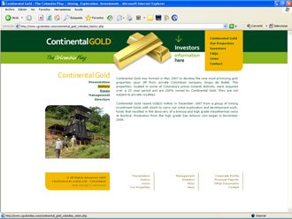 Presentación, Web Continental GOLD