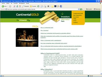 FAQs, Web Continental GOLD