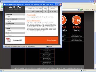 Ficha Técnica (scroll), Web Industrias EMU