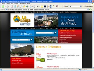 Libros e Informes, Web Lonja de Medellín