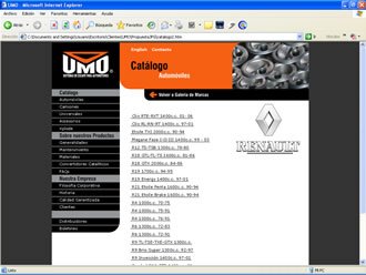 Catálogo de Referencias, Web UMO