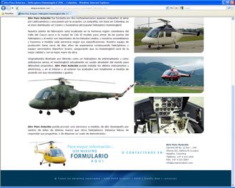 Empresa (scroll), Web Aire Puro Aviación