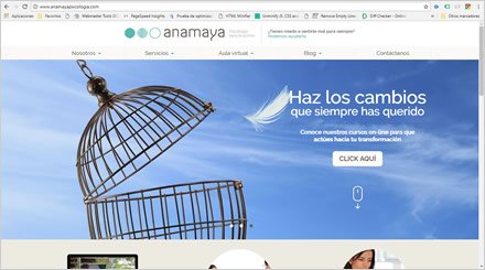Home, Wordpress Responsive Anamaya Psicología