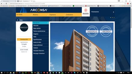Detalle proyecto (1), Web Joomla Arconsa