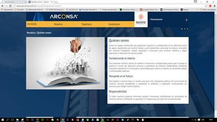 Empresa, Web Joomla Arconsa