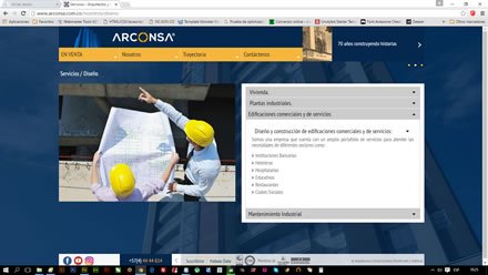 Servicios, Web Joomla Arconsa