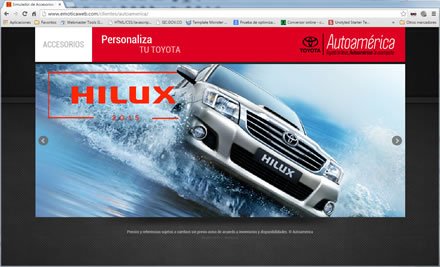 Home (1), Web App Simulador Toyota Autoamérica