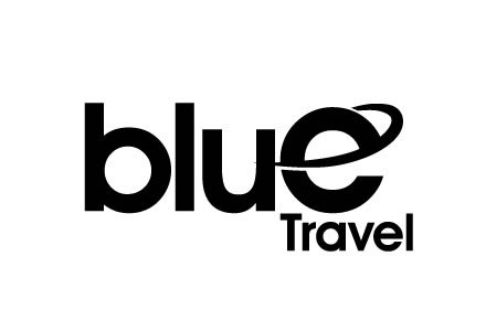 Logo monocromático, Logo Blue Travel