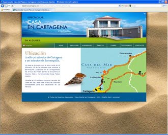 Ubicación, Web Casa Cartagena