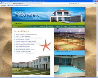 Amenidades, Web Casa Cartagena