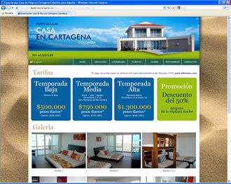 Tarifas, Web Casa Cartagena