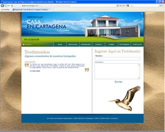Testimonios, Web Casa Cartagena