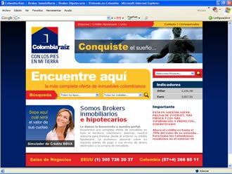 Home, Web Colombia Raiz