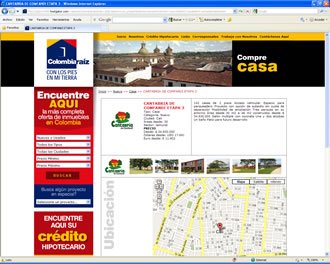 Detalle de Proyecto, Web Colombia Raíz