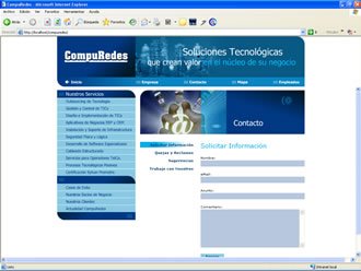 Página Formularios, Web CompuRedes
