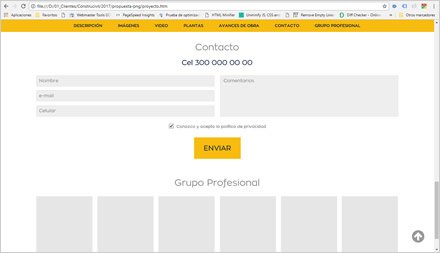 Proyecto en Venta, Web Wordpress Responsive Construcivil