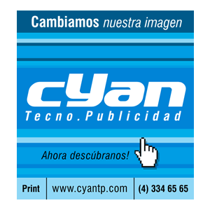 Prensa Bicolor (1/8), Identidad Visual Cyan Tecno-Publicidad