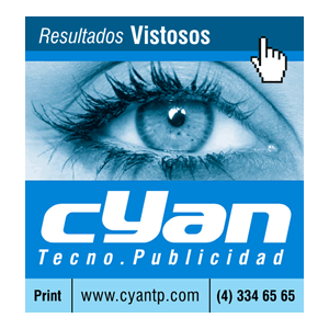 Prensa Bicolor (2/8), Identidad Visual Cyan Tecno-Publicidad