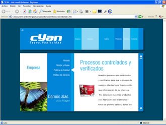 La Empresa, Web Cyan Tecno-Publicidad