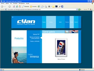 Productos (Detalle), Web Cyan Tecno-Publicidad