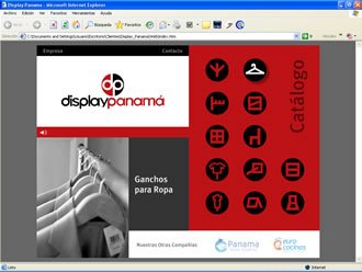 Submenú Home, Web Display Panamá