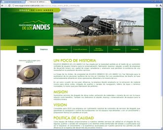 La Empresa, Web Draga de los Andes