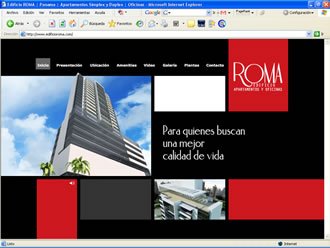 Home, Web Edificio Roma