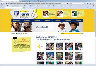 Galería (detalle), Web CMS Joomla Colegio Ferrini