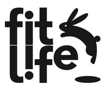 Logo monocromático, Diseño de logo Fit Life