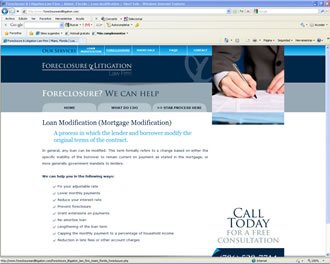 Loan Modification, Web Foreclosure & Litigation