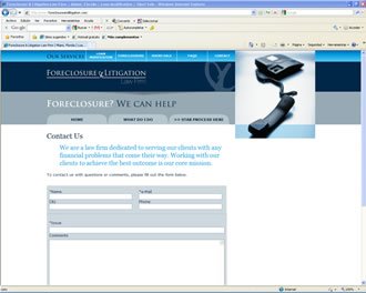 Contact, Web Foreclosure & Litigation