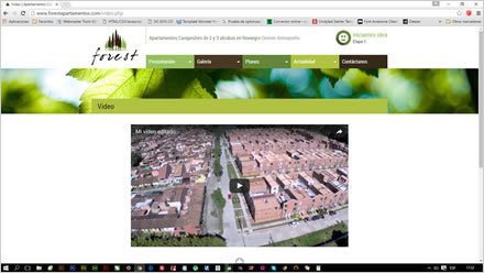 Video, Sitio web responsive Forest (Lorca)