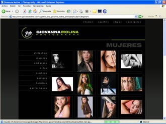 Contactos Categoría 1, Web Giovanna Molina