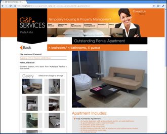 Apartment Detail, Web G&P Services