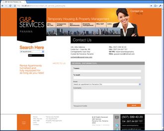 Contact, Web G&P Services