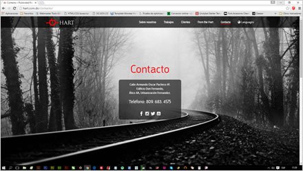 Contacto, Web Wordpress Hart Publicidad