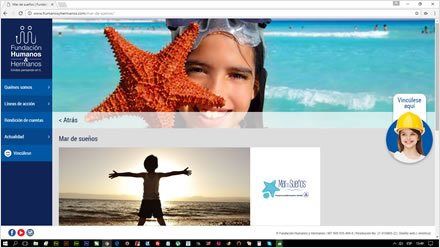 Programas, Web responsive Wordpress Fundación Humanos y Hermanos