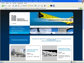 Portafolio de Obras, Web Ingeniería Estructural