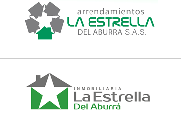 Antes / Después, Re-diseño de imagen Inmobiliaria La Estrella