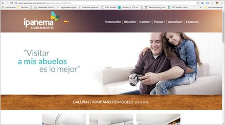 Galerías, Web Responsive Admin/ Ipanema campestre